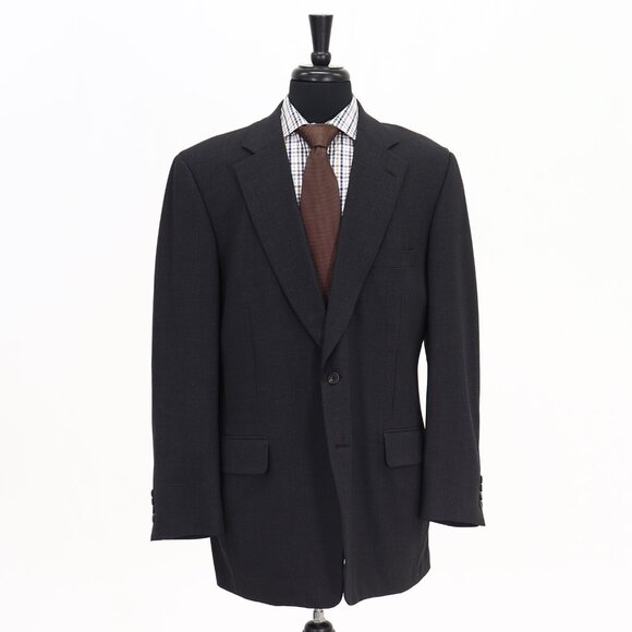 Paul Stuart 44L Gray Solid 2-Button Sport Coat Blazer Jacket G219 - Picture 1 of 11